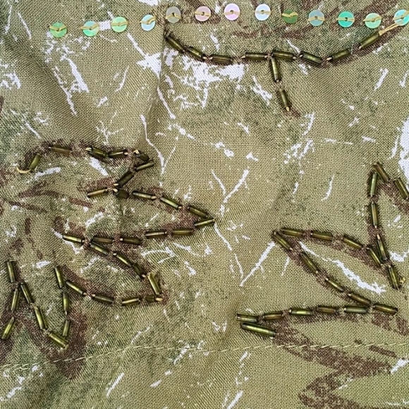 🌱VTG 90s rayon boho jumpsuit - Picture 6 of 7